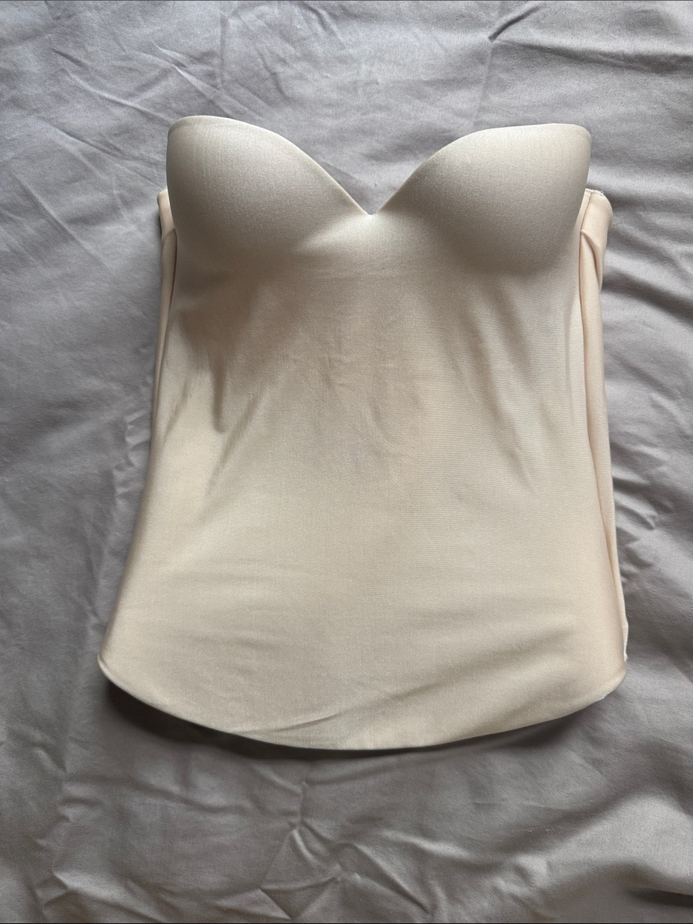 Victoria's Secret Strapless Bustier in Light Cream